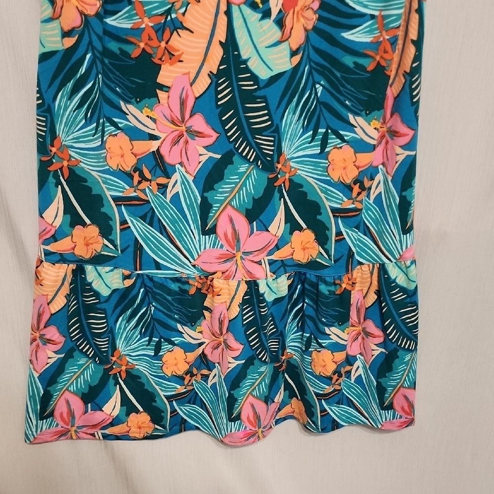Cuddl Duds Tropical Print Sundress - Picture 3 of 3